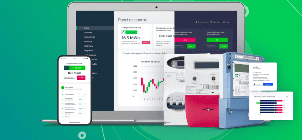 Contador eléctrico con telemedida para control y seguimiento del consumo energético