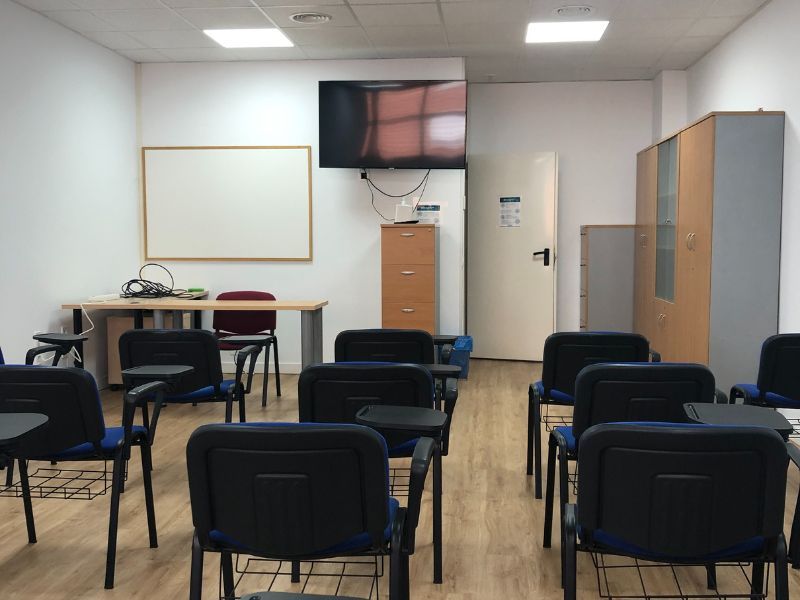 Centro de formación de Previnsa-Ademi en Barcelona. Aula.
