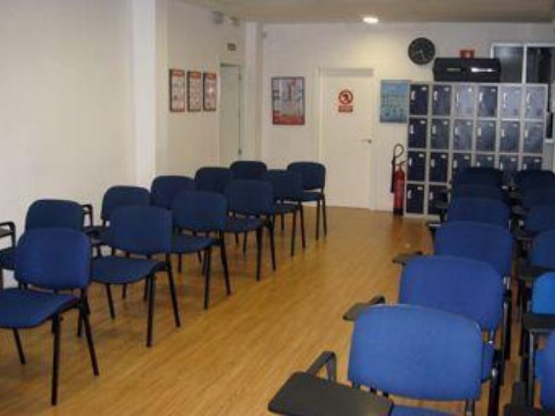 Centro de formación de Previnsa en Madrid. Vista de las aulas.
