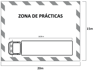Unidad Móvil de formación Previnsa Supra, plano de instalación de la unidad.