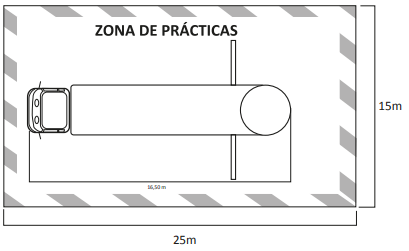 Unidad móvil de formación Previnsa Eolo, plano para ubicación de la unidad.