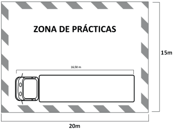 Unidad móvil de formación Previnsa químicos, plano para ubicación de la unidad.